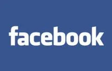 A blue facebook logo with white lettering.