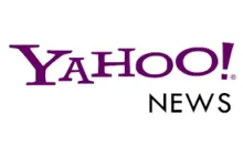 A purple yahoo logo with the word new york underneath it.